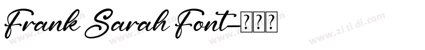 Frank Sarah Font字体转换